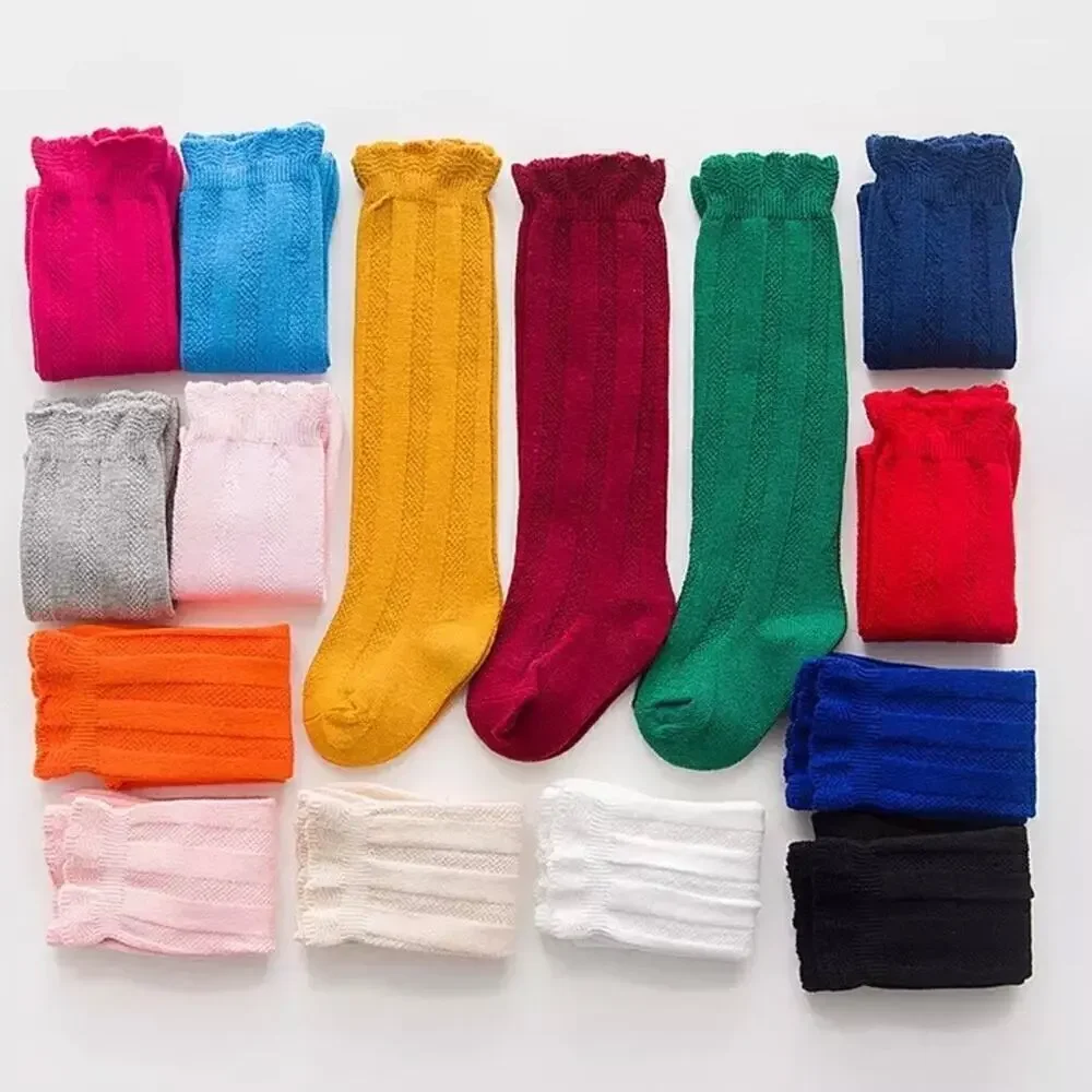 New Lot of 2 girl’s knee socks 1-3 years green royal